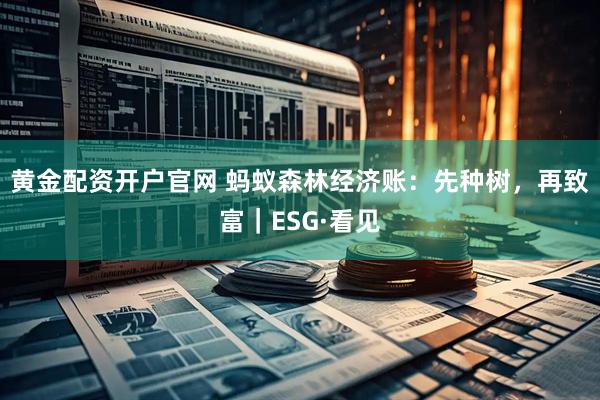 黄金配资开户官网 蚂蚁森林经济账：先种树，再致富｜ESG·看见