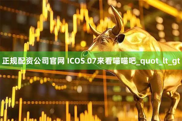 正规配资公司官网 ICOS 07来看喵喵吧_quot_lt_gt